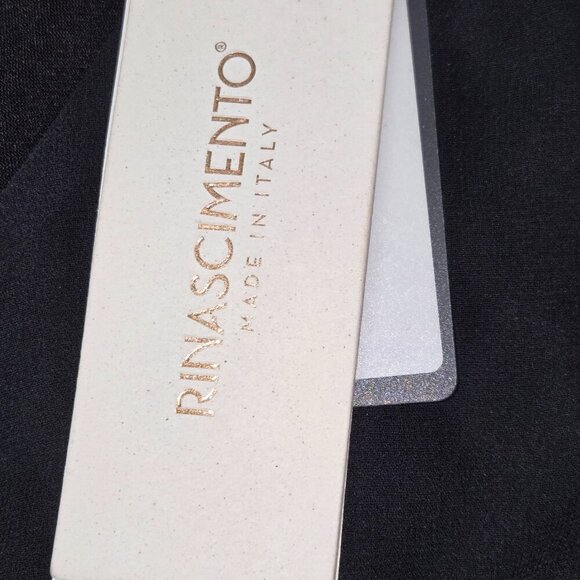 Rinascimento Boho Style Sheer Dress with Bell Sleeves Black, size M NWT - Picture 10 of 14